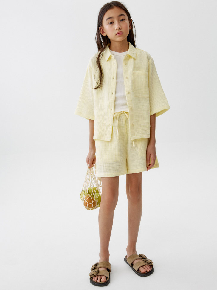 короткие шорты из муслина для девочек 4610517567468 фотография