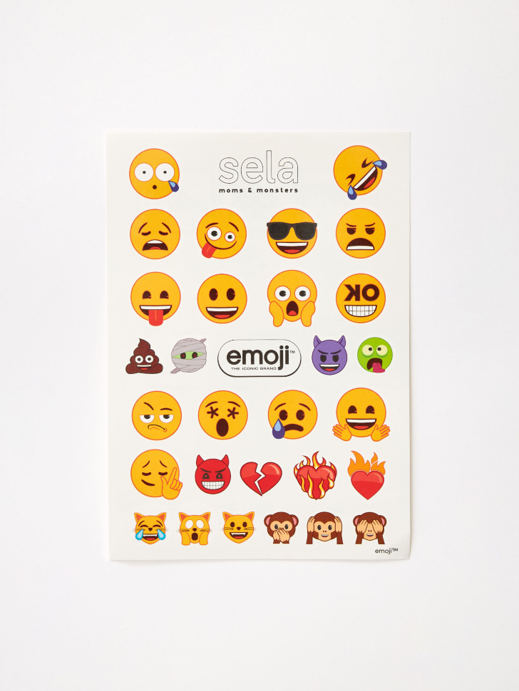 

Переводные татуировки Emoji детские