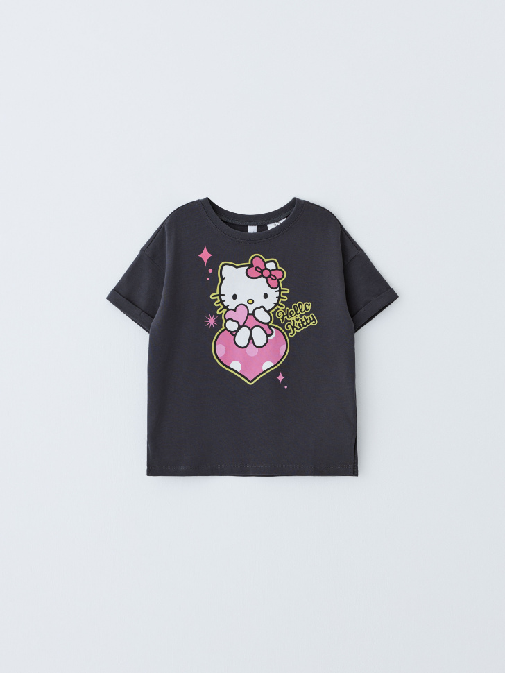 

Футболка с принтом Hello Kitty для девочек