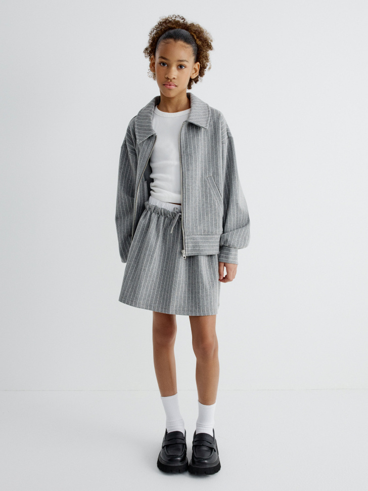 базовый топ в рубчик для девочек 4610517163165 по акции