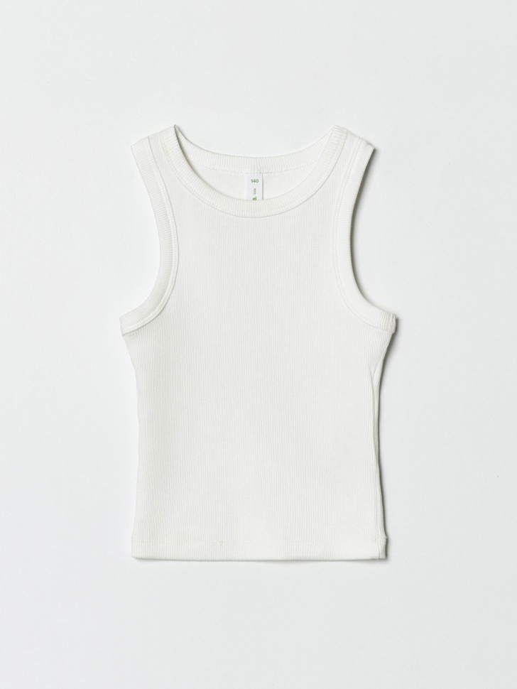 базовый топ в рубчик для девочек по цене 799 руб вид справа