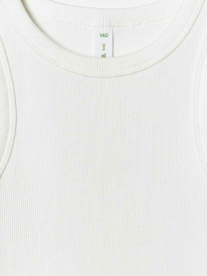 базовый топ в рубчик для девочек из россии вид сбоку