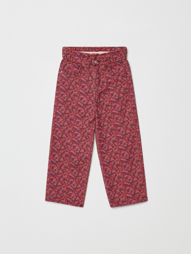 джинсы paperbag fit с принтом для девочек по цене 1999 руб вид справа