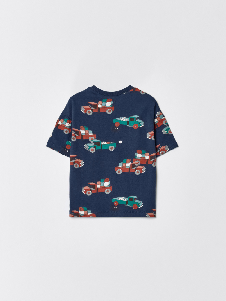 футболка оверсайз с принтом  x союзмультфильм детская от бренда sela вид слева