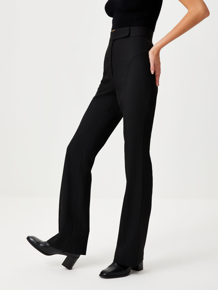 Расклешенные брюки (черный, L) от Sela