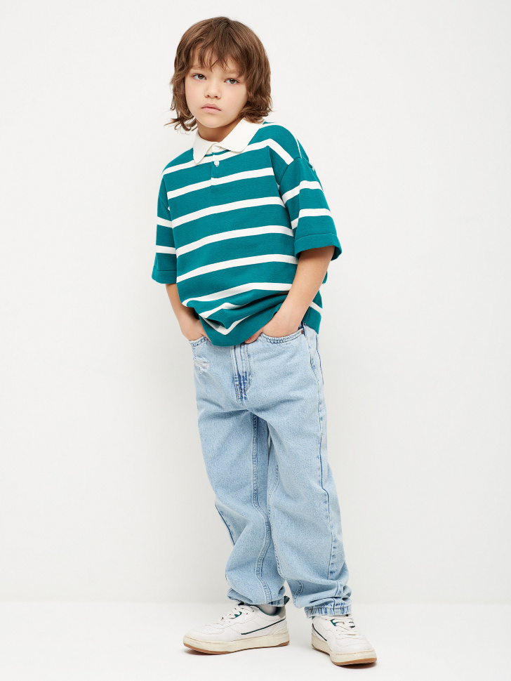 

Джинсы Dad fit на резинке для мальчиков