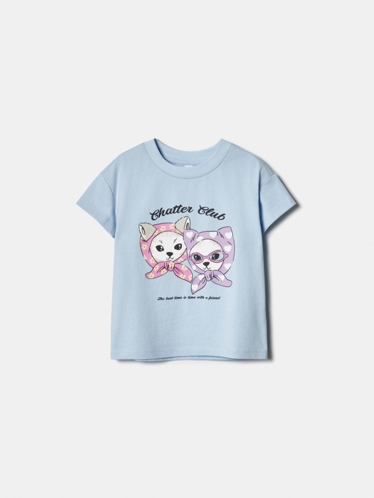 

Футболка с принтом для девочек, SL6803040202