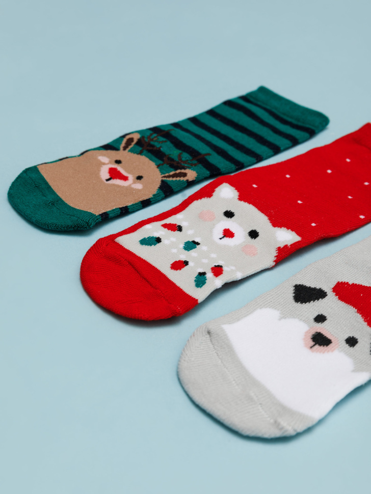 Набор носков для мальчиков в подарочной упаковке (принт, 18-20)