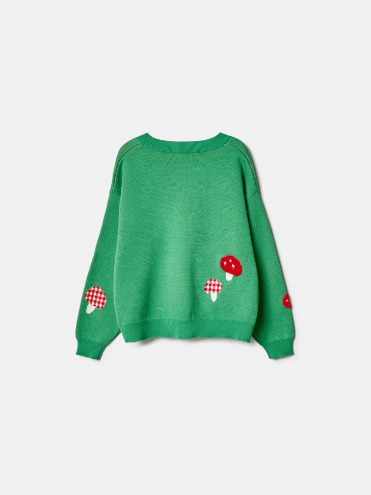 кардиган оверсайз с принтом для девочек из россии вид сбоку