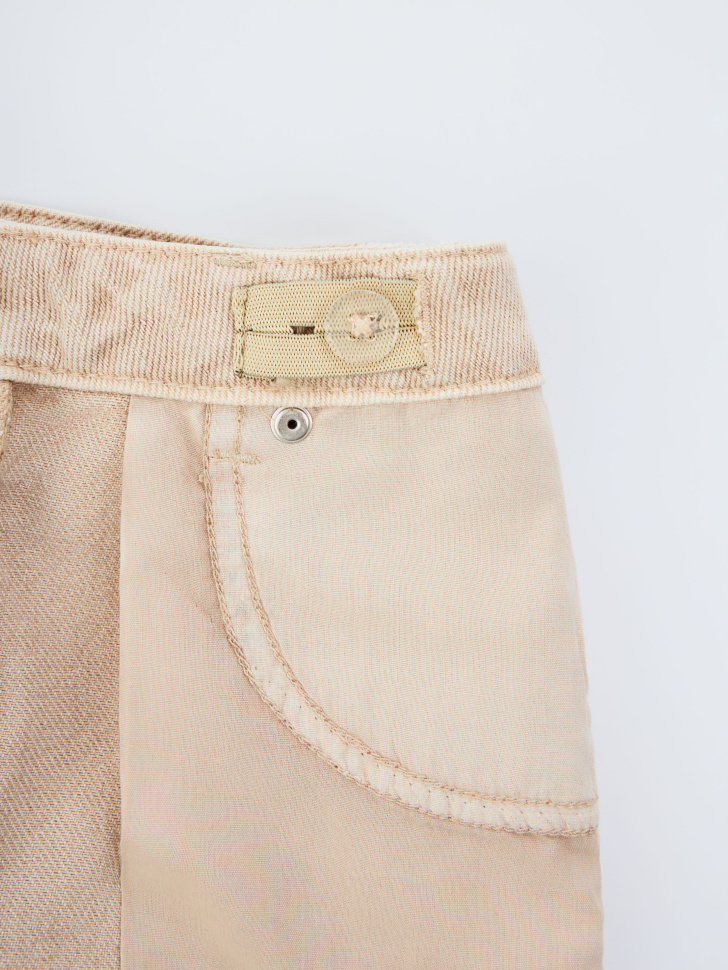 рваные джинсы wide leg для девочек 4610283097084 по низкой цене