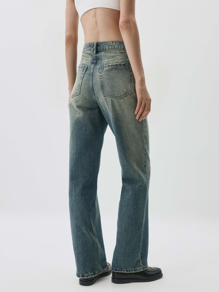 Джинсы WIDE LEG TALL с тинтом. Фото №4