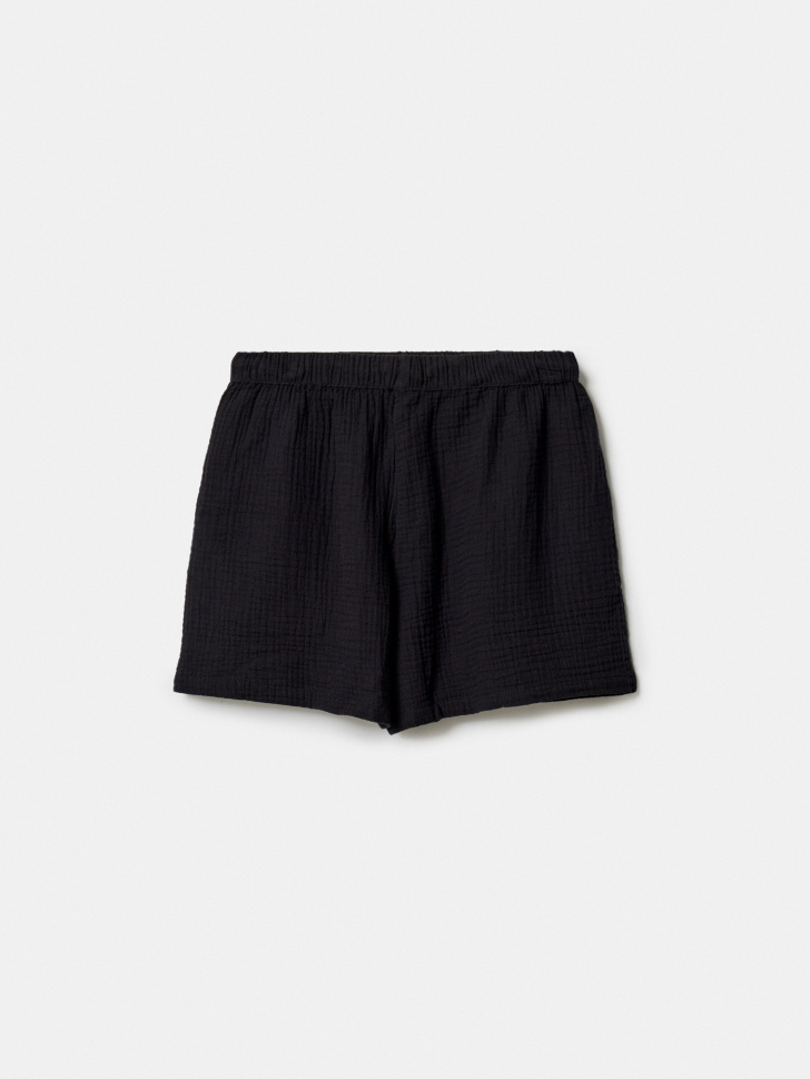 короткие шорты из муслина для девочек из россии вид сбоку