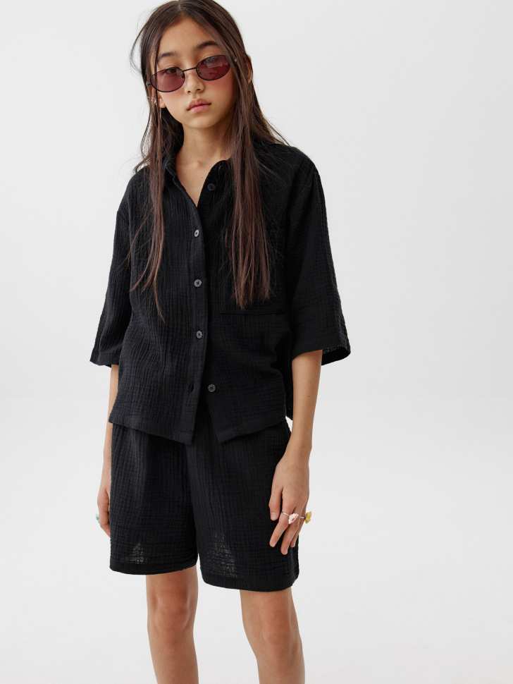 короткие шорты из муслина для девочек 4610517567567 фотография