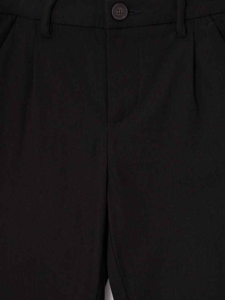 Классические черные брюки на резинке для мальчиков (черный, 104) sela 4680168075209 - фото 3