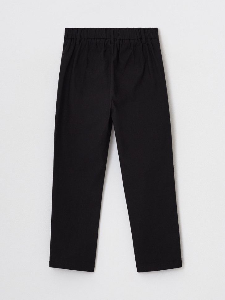 Классические черные брюки на резинке для мальчиков (черный, 104) sela 4680168075209 - фото 4