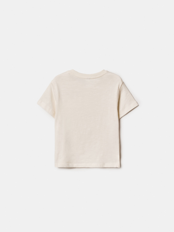 базовая футболка на пуговицах для мальчиков из россии вид сбоку