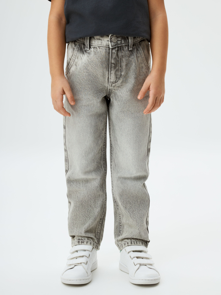 

Джинсы Mom fit на резинке для девочек