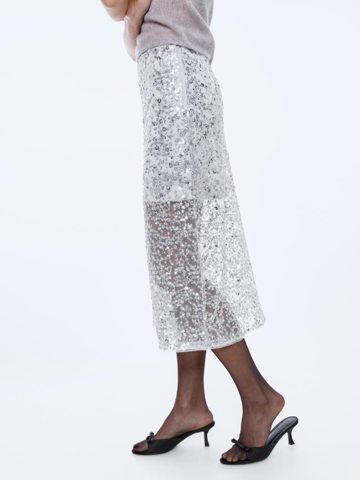 юбка миди с пайетками 4610517125989 по низкой цене