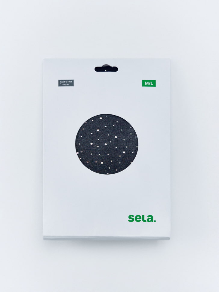 капроновые колготки с россыпью страз 4680798769233 по акции