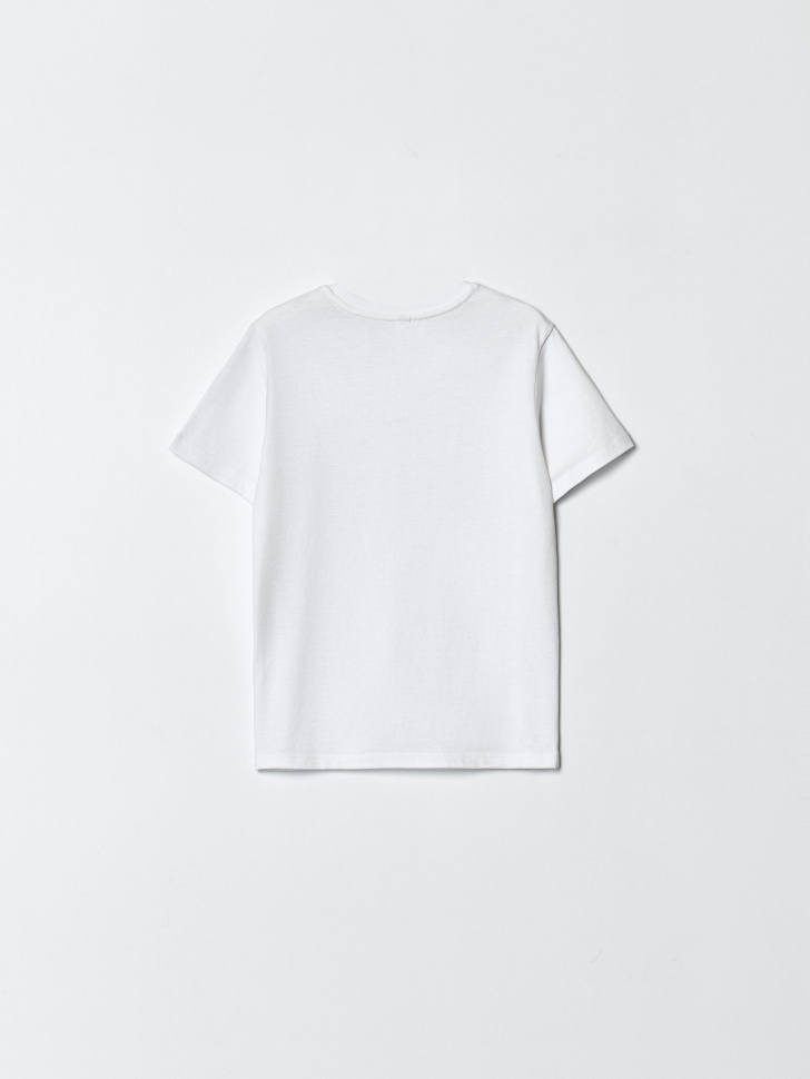 базовая футболка детская от бренда sela вид слева