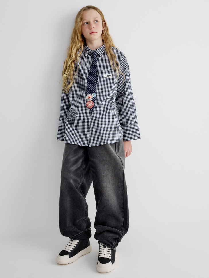 винтажные джинсы baggy fit для девочек 4680798774367 фотография