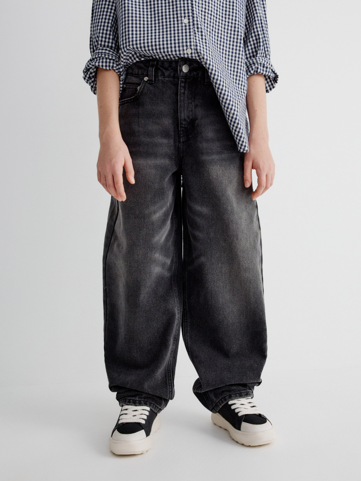 винтажные джинсы baggy fit для девочек 4680798774367 по акции