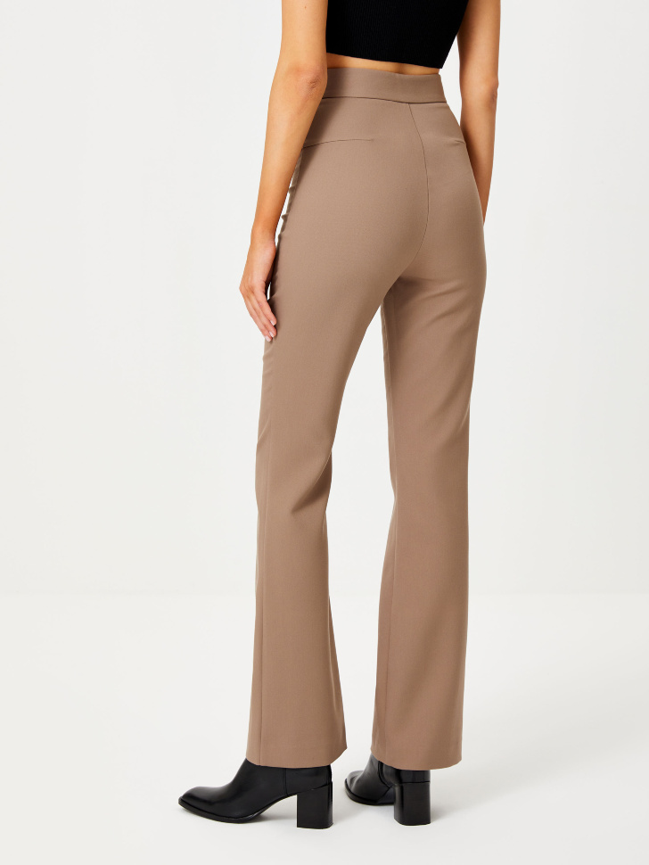 Расклешенные брюки (коричневый, M) от Sela