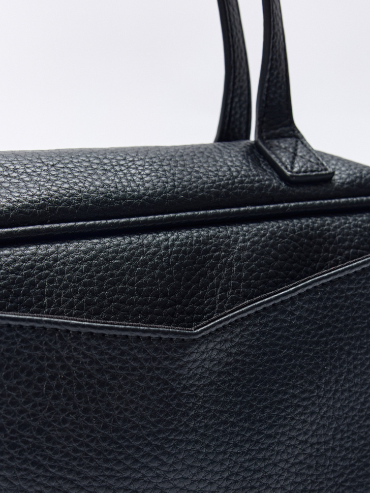 сумка из зернистой экокожи из россии вид сбоку