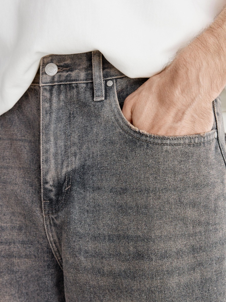 джинсы baggy fit со средней посадкой из россии вид сбоку