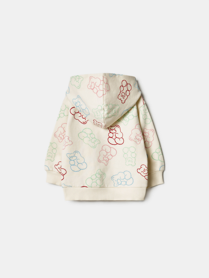 толстовка с принтом для малышей от бренда sela вид слева