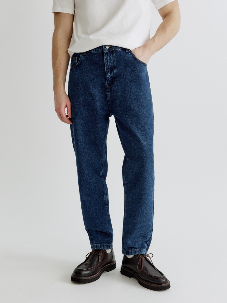 джинсы расслабленного кроя со средней посадкой от бренда sela вид слева