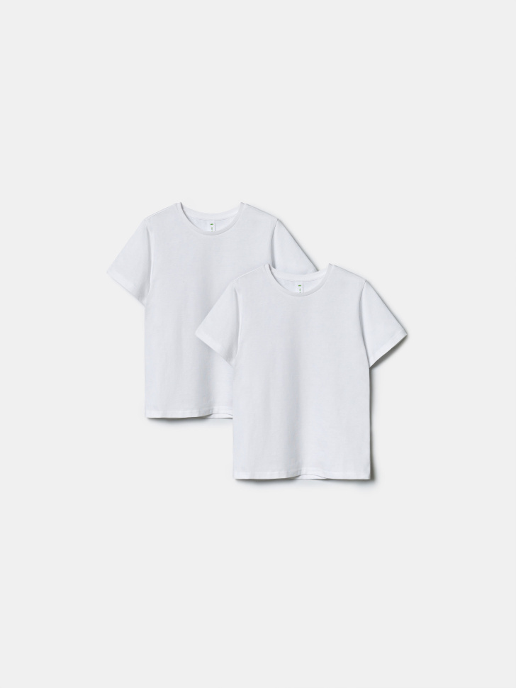 Набор детских базовых футболок SELA, белый, арт. 43335