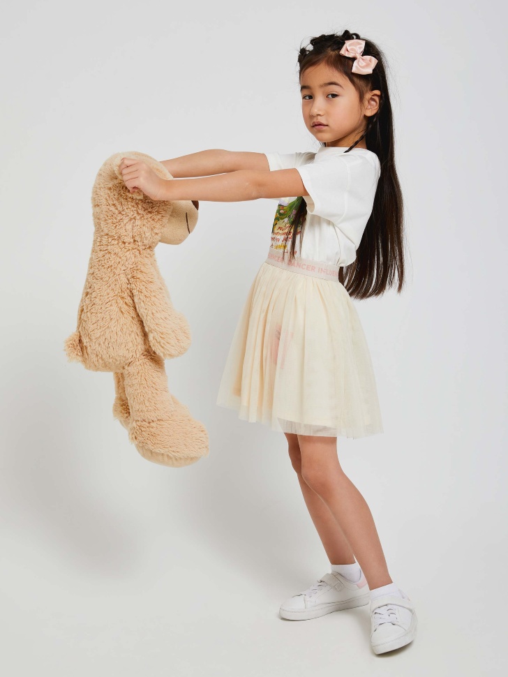 

Юбка из сетки для девочек, Белый