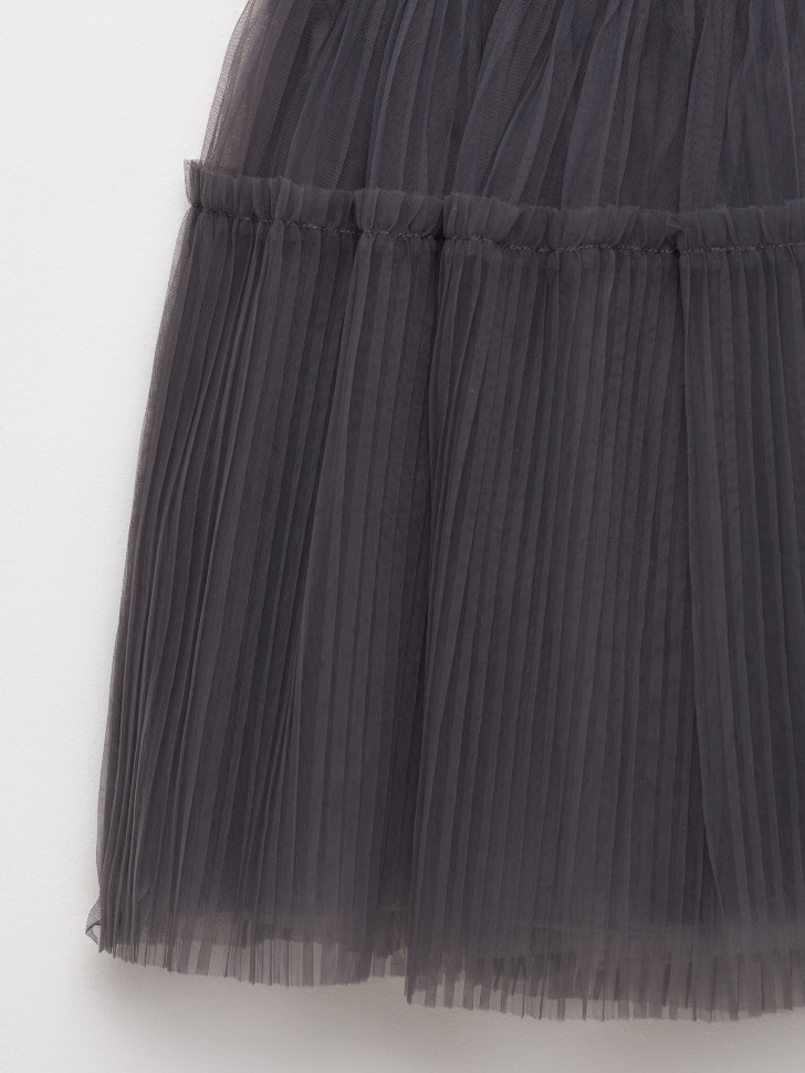 юбка для девочек (серый, 110) sela 4680129974077 - фото 3