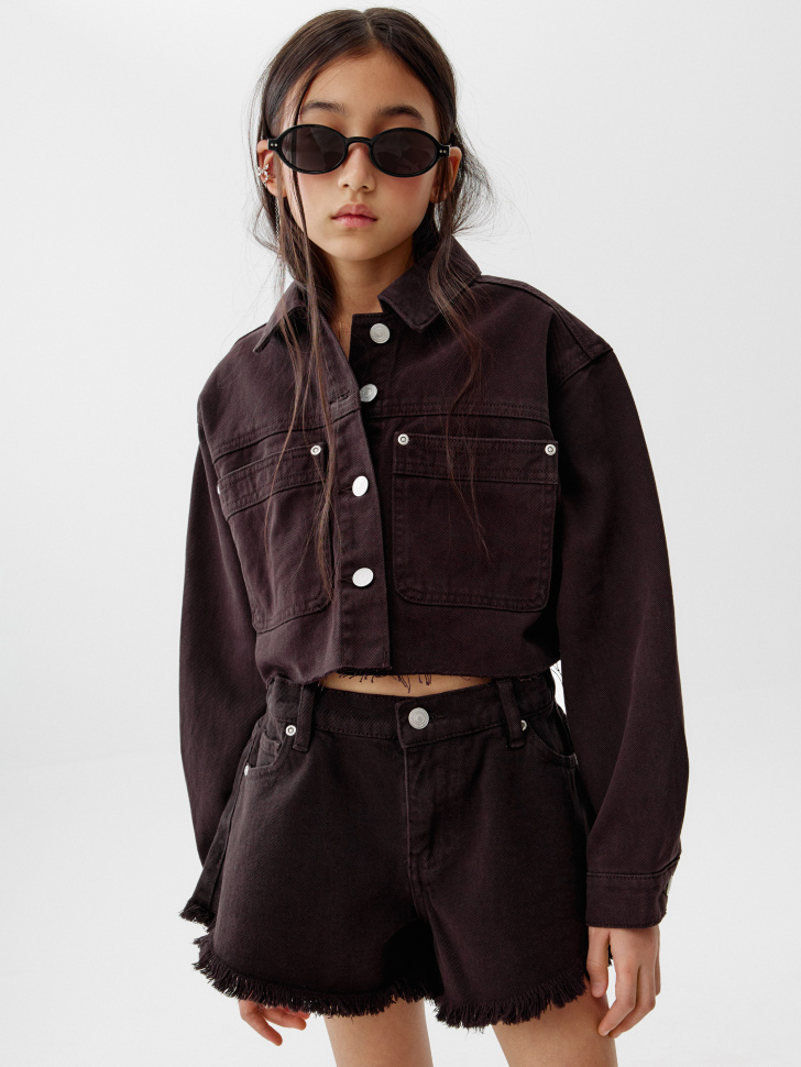 Джинсовая куртка Sela, коричневый, арт. 52095