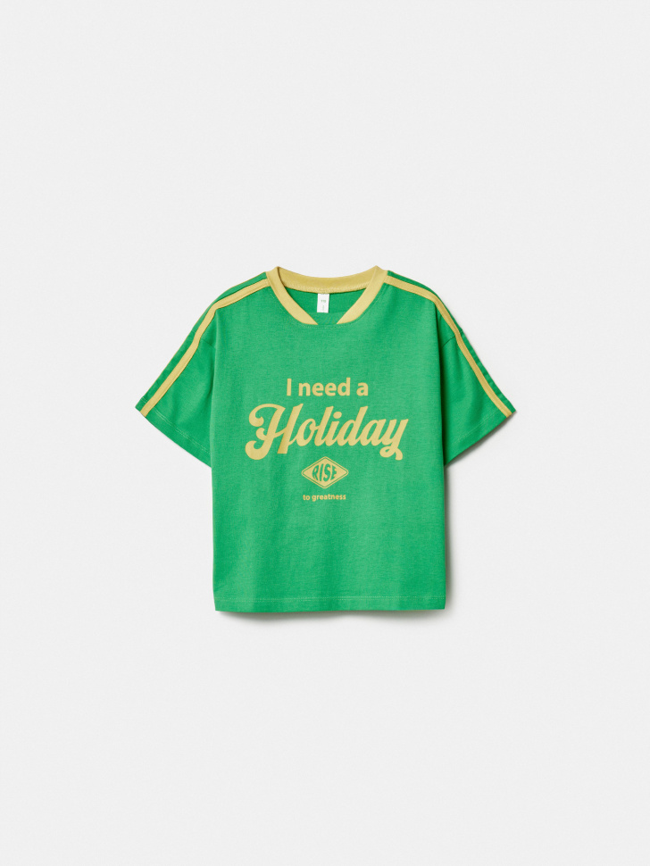 Футболка оверсайз Sela, зеленый, арт. 49601