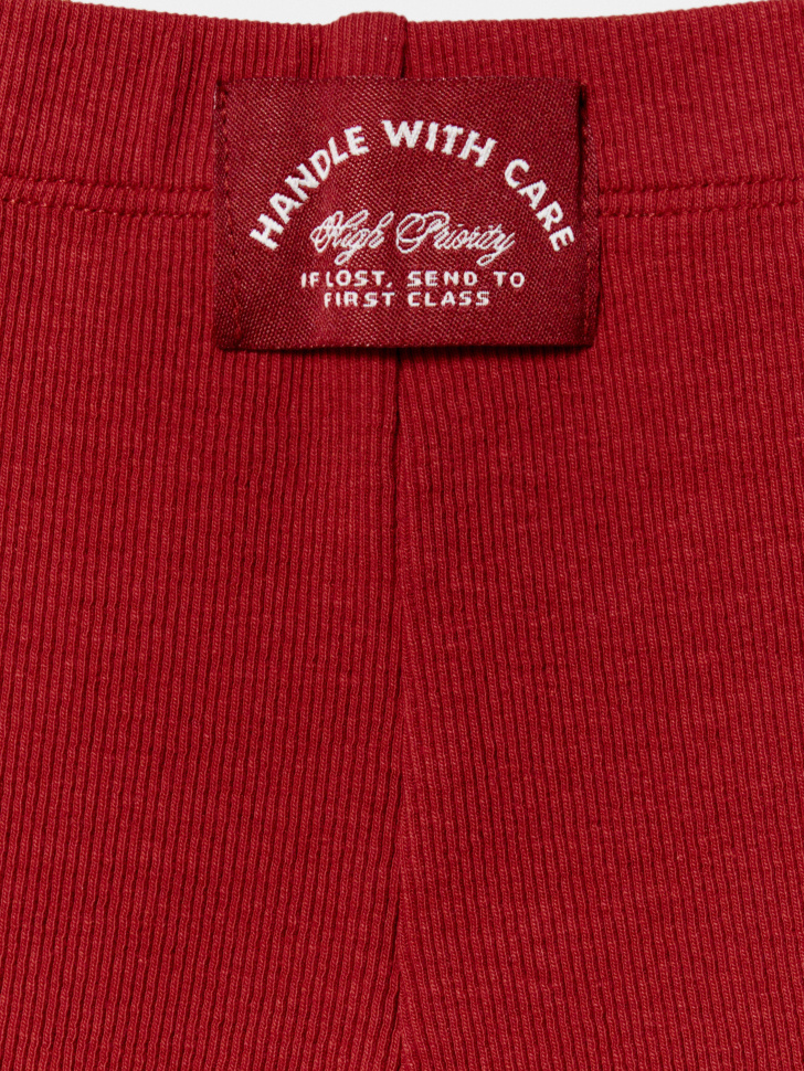 леггинсы в рубчик для девочек из россии вид сбоку