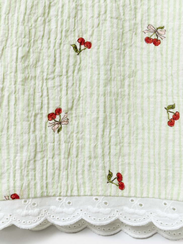 широкие хлопковые брюки с принтом для девочек из россии вид сбоку