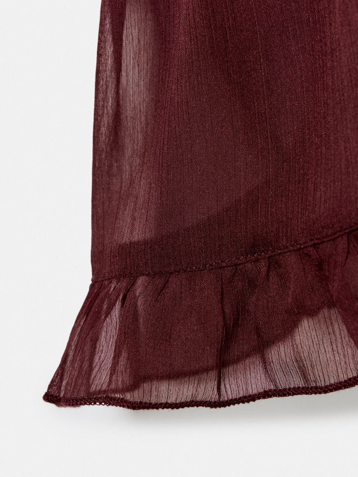 топ из шифона с оборкой из линейки  young по цене 2799 руб вид справа