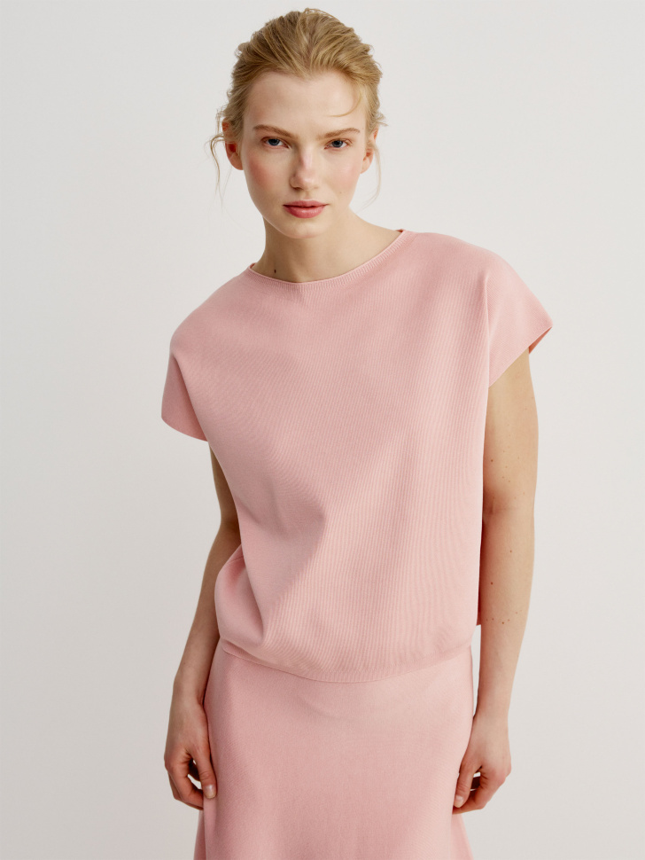 

Вязаный жилет из смесового лиоцелла с содержанием шелка, SL6805010251