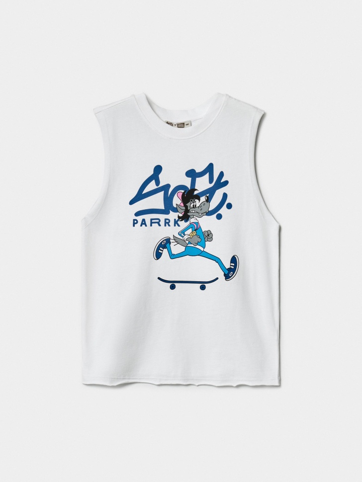 майка с принтом для мальчиков  x союзмультфильм по цене 999 руб вид справа