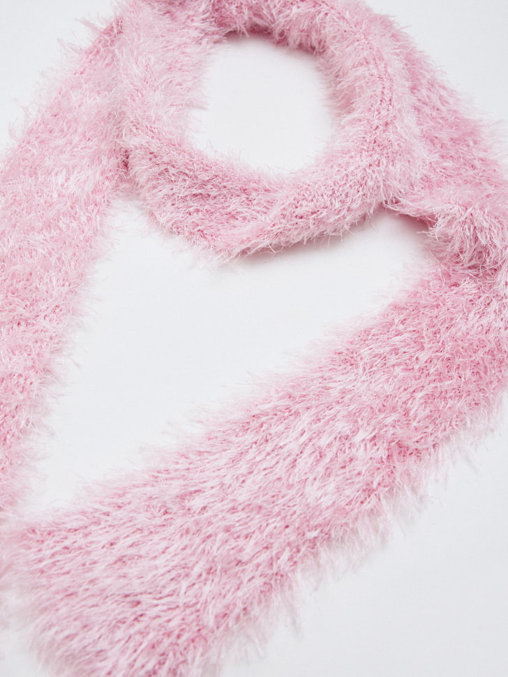 пушистый шарф для девочек 4610517035011 по акции
