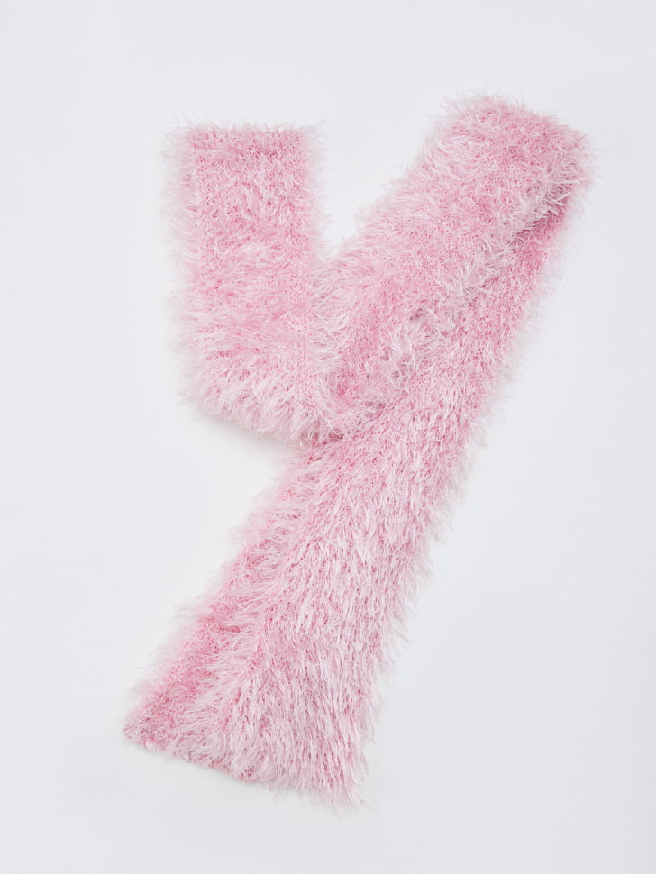 пушистый шарф для девочек 4610517035011 в интернет магазине