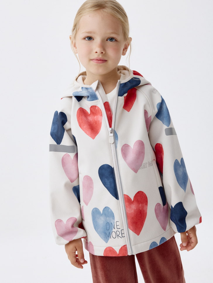 

Ветровка Softshell на флисе для девочек