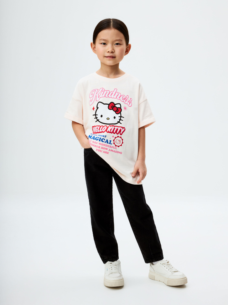 

Футболка с принтом Hello Kitty для девочек