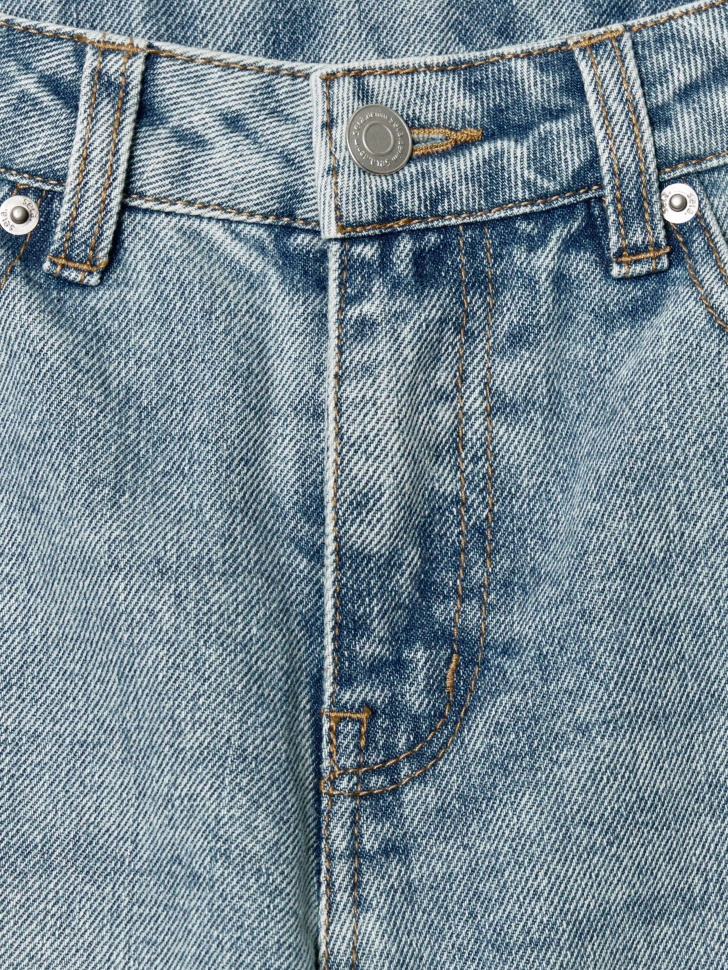 винтажные джинсы baggy fit для девочек из россии вид сбоку