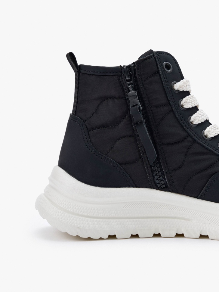 комбинированные ботинки для девочек из россии вид сбоку