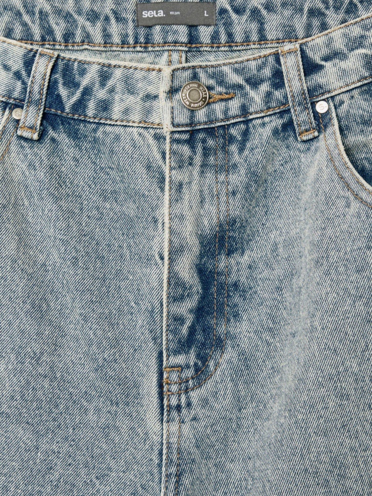 джинсы straight fit со средней посадкой 4610517154859 по акции