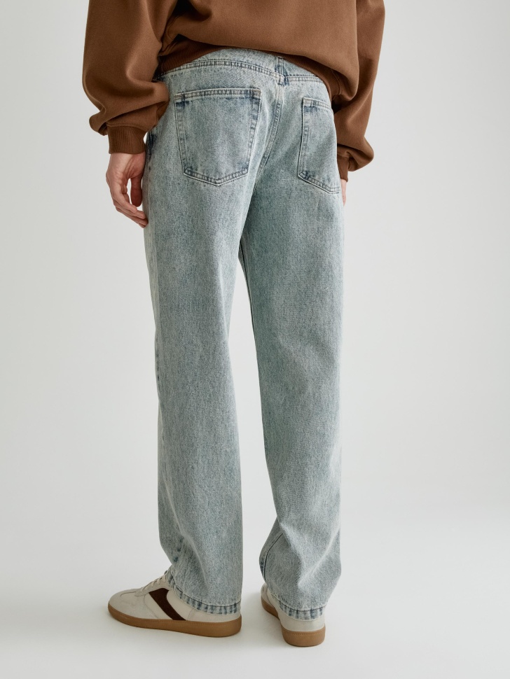 джинсы straight fit со средней посадкой из россии вид сбоку
