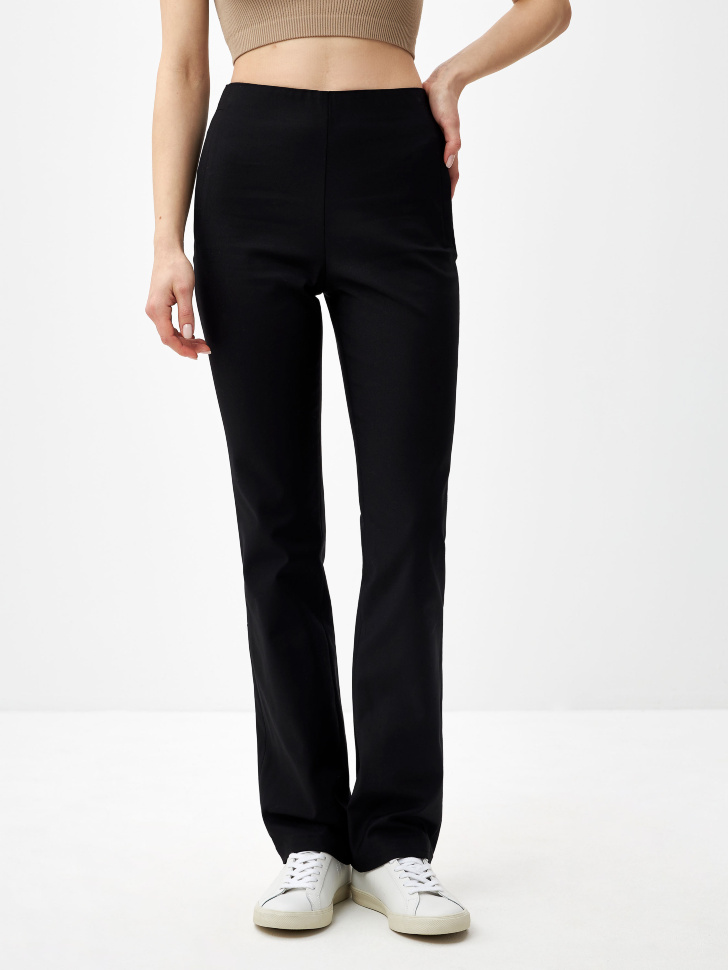 Костюмные брюки с разрезами сзади (черный, XS) sela 4680168440786 - фото 2